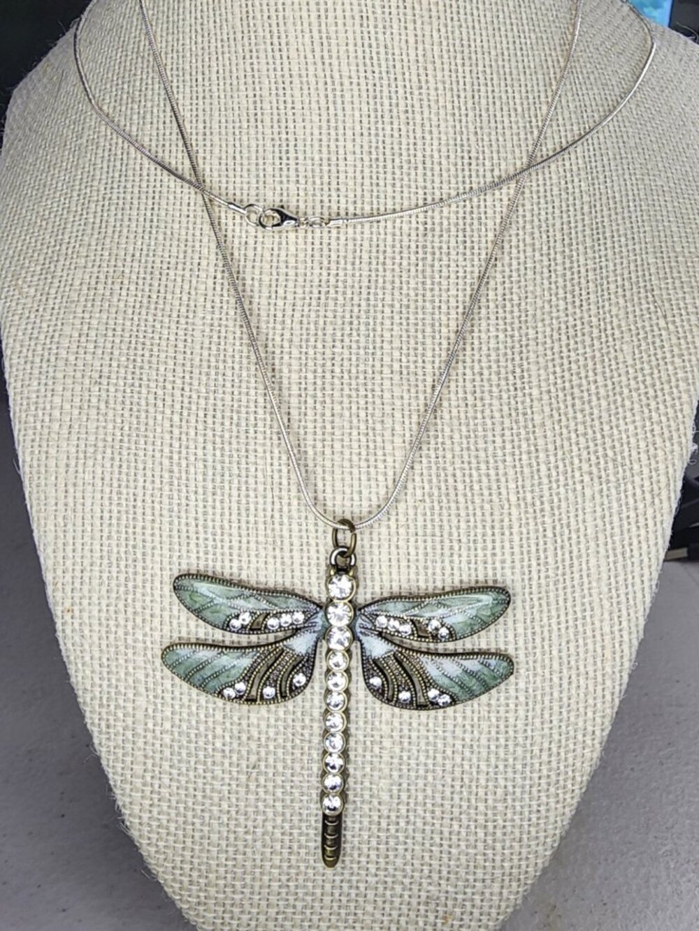 Hand-Crafted Dragonfly Pendant Necklace